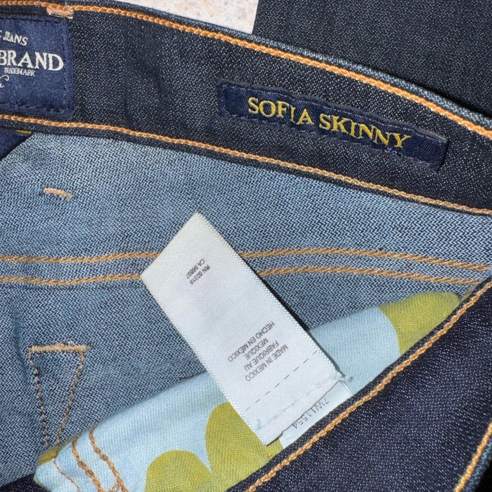 🔥 Lucky Brand Sofia Skinny Jeans – Size 6 / 28 Regular – Dark Wash - Picture 9 of 11